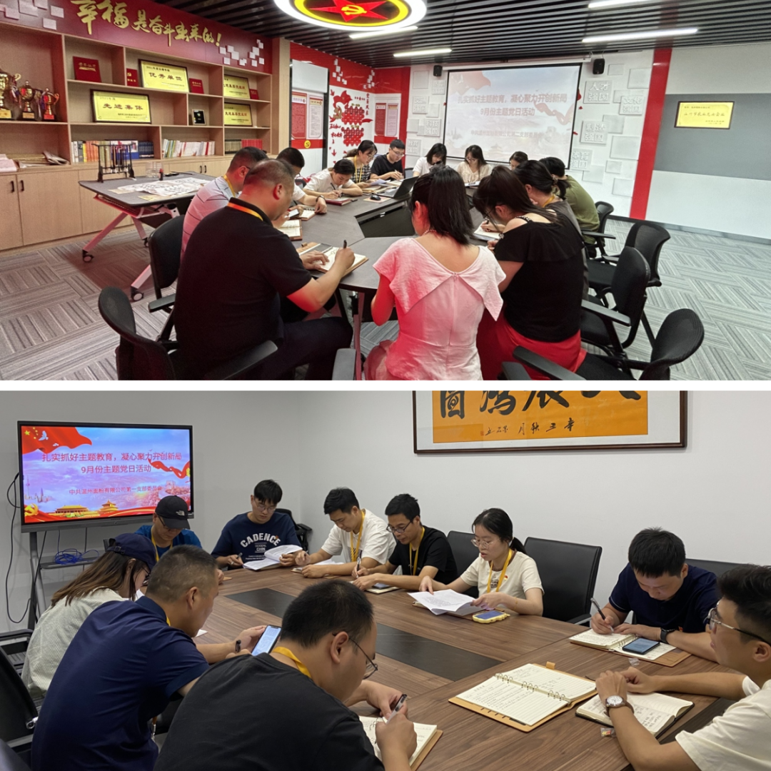 扎實(shí)抓好主題教育，凝心聚力開(kāi)創(chuàng)新局丨面粉公司開(kāi)展9月份主題黨日活動(dòng)